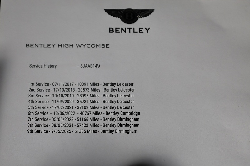 Bentley Bentayga W12 Full Bentley Main Dealer + All Terrain / Touring Spec + Rear Screens Image 62