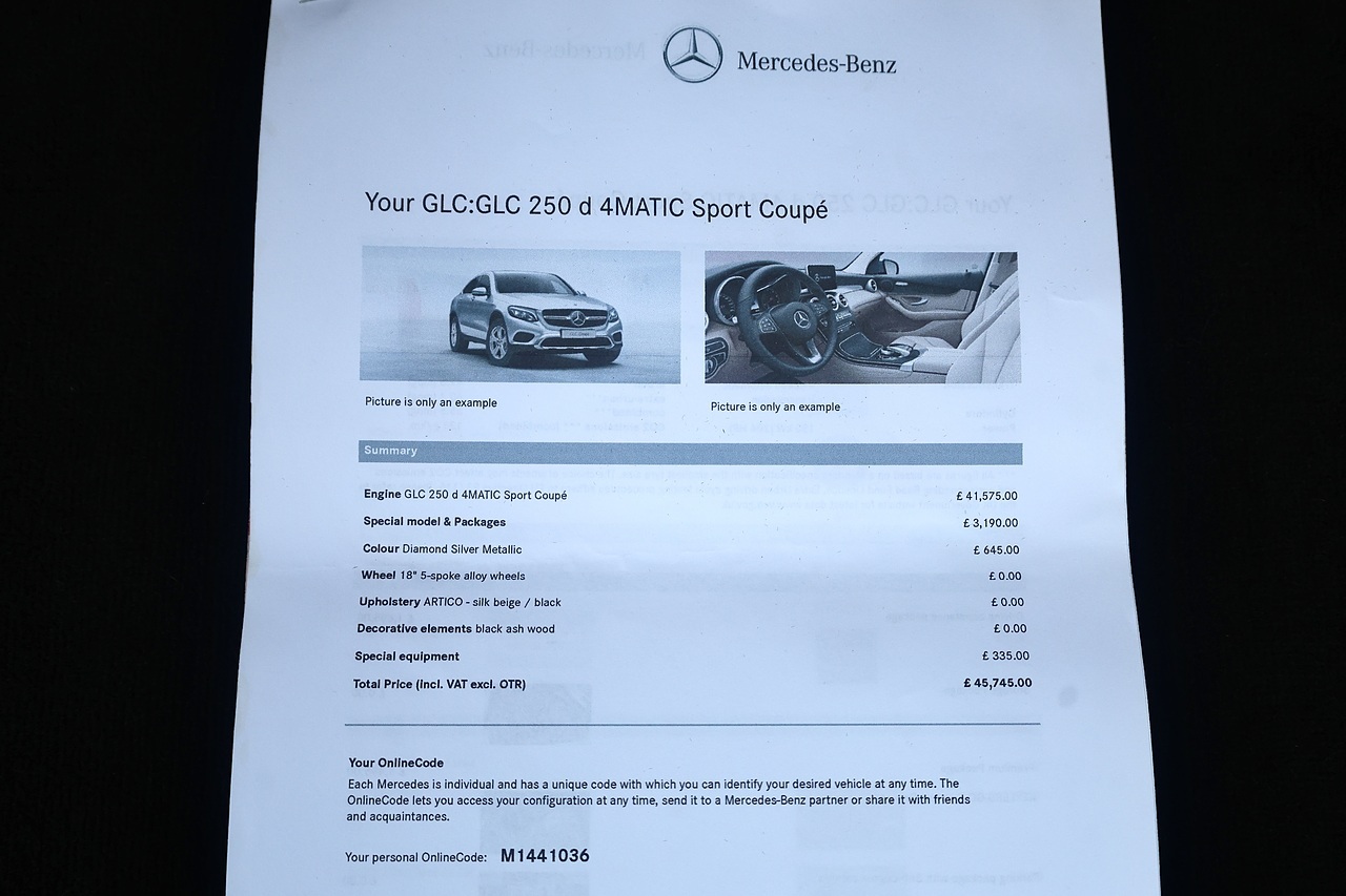 Mercedes-Benz GLC 250d Sport Premium Coupe 1 Owner + Full Mercedes Main Dealer History + Sunroof + Distronic - Large 41