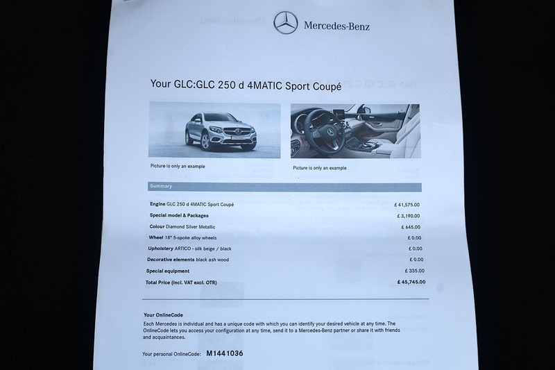 Mercedes-Benz GLC 250d Sport Premium Coupe 1 Owner + Full Mercedes Main Dealer History + Sunroof + Distronic Image 41