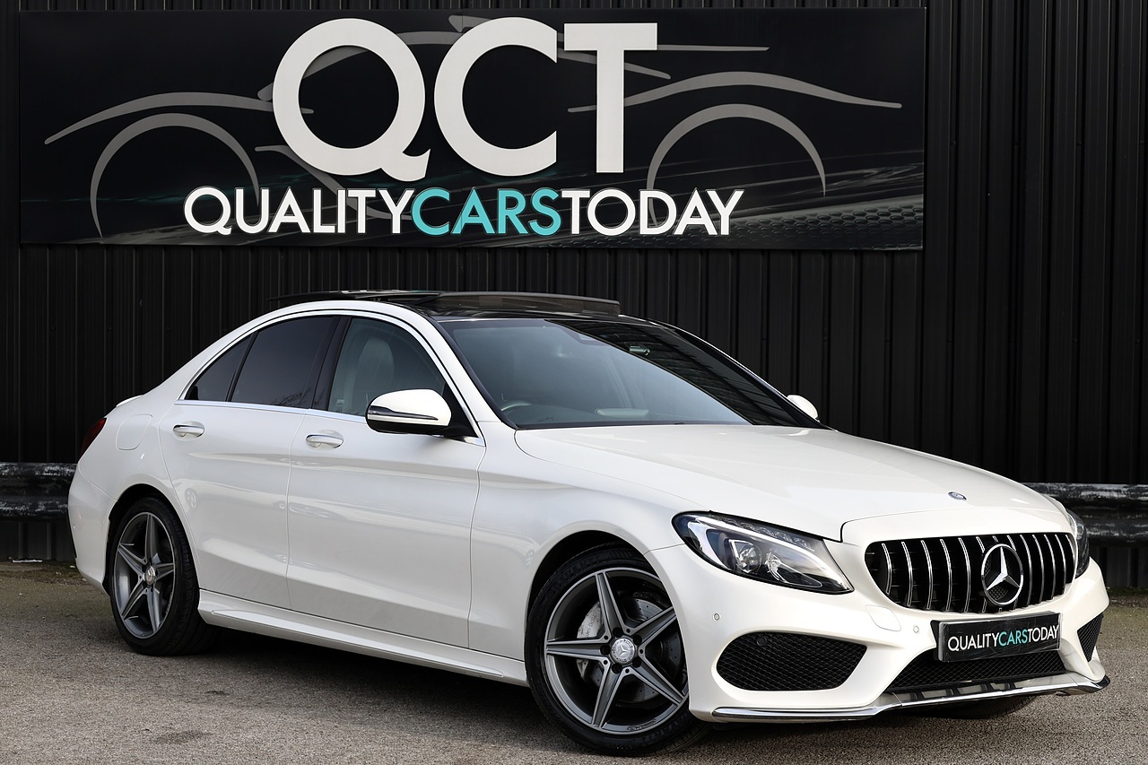 Mercedes-Benz C220d AMG Line Prem+ 2 Former Keepers + Full Service History + High Spec - Large 0