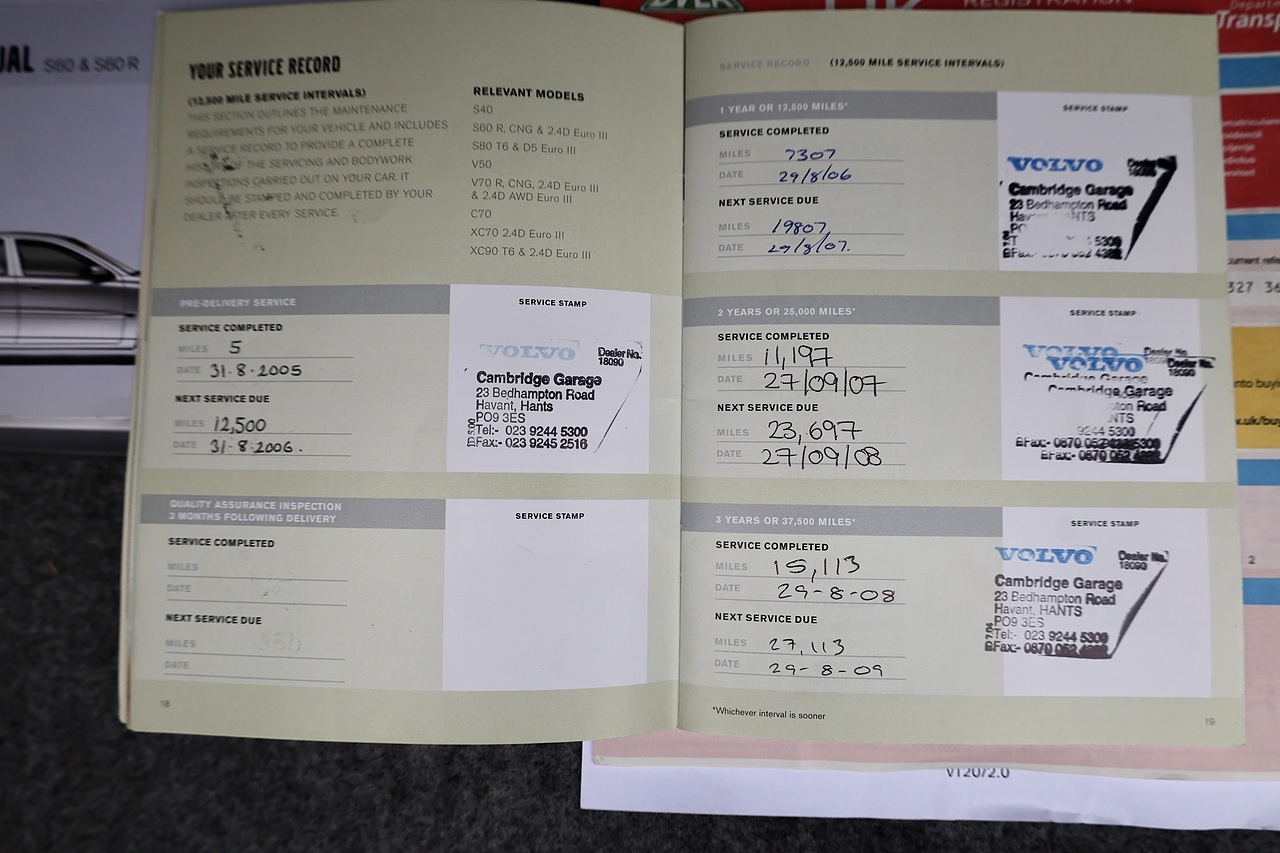 Volvo S60 D5 SE 20 Volvo Main Dealer Services inc.Cambelt - Large 27