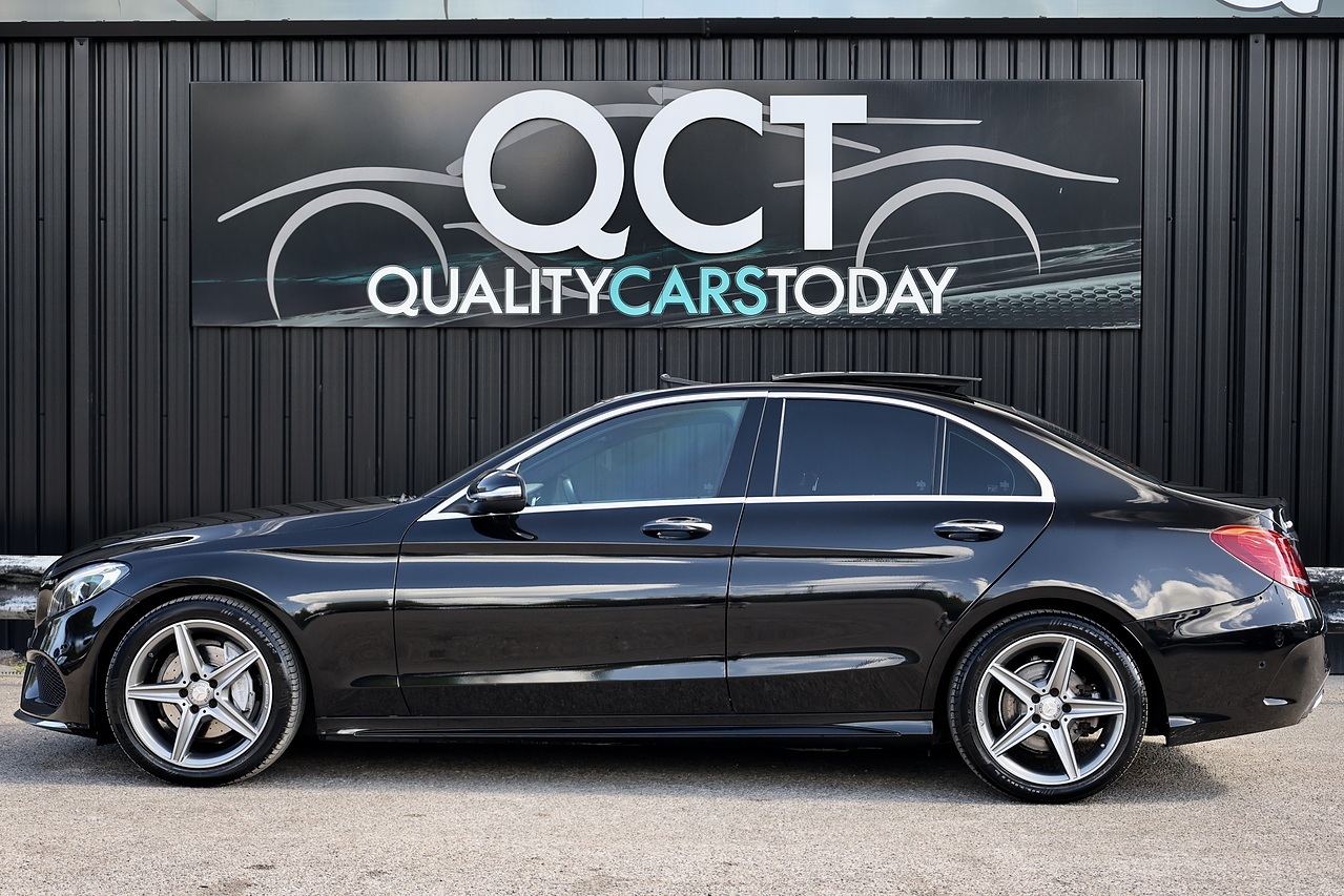 Mercedes-Benz C220d AMG Line Premium Panoramic Roof + Heated Memory Seats + Reverse Camera - Large 1