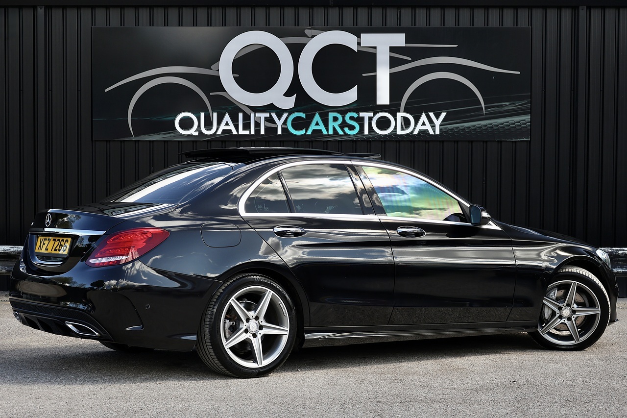 Mercedes-Benz C220d AMG Line Premium Panoramic Roof + Heated Memory Seats + Reverse Camera - Large 17