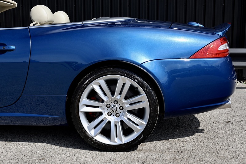 Jaguar XKR Convertible 1 Former Keeper + Kyanite Blue + Ivory + Blue Hood Image 32