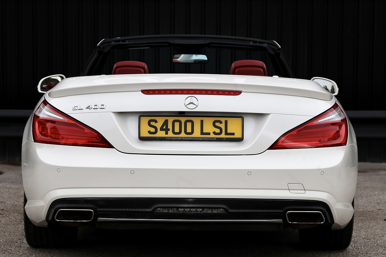 Mercedes-Benz SL 400 AMG Sport 1 Lady Owner + Pano Roof + Harmon Kardon + AirScarf - Large 4