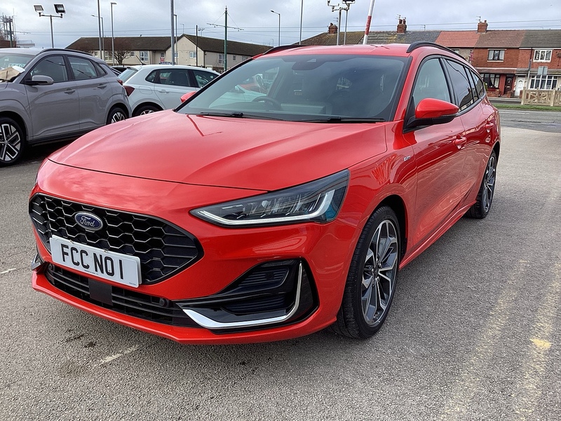 FORD FOCUS T ECOBOOST ST LINE VIGNALE BLACK LEATHER SAT NAV 15,985 OR FROM... image 2