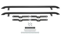 VW T7 (2025-) / TRANSIT CUSTOM (2024-) – TRAPEZOID SIDEBARS – SWB – GLOSS BLACK + MATTE BLACK Image 1