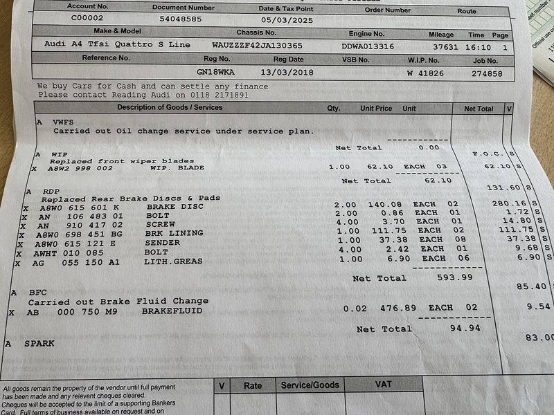 Audi TFSI S line Quattro 2.0 4dr Saloon Automatic Petrol
