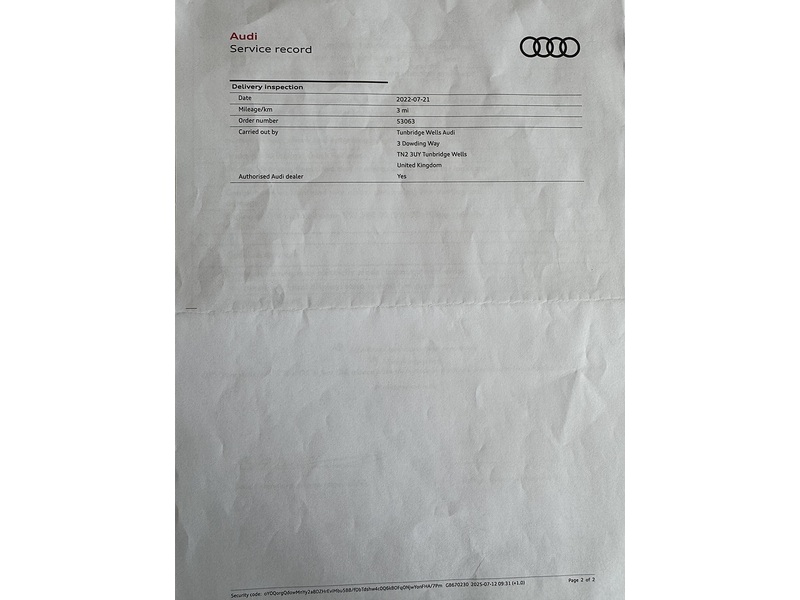 Audi 1.5 TFSI 35 S line Sportback 5dr Petrol S Tronic Euro 6 (s/s) (150 ps)