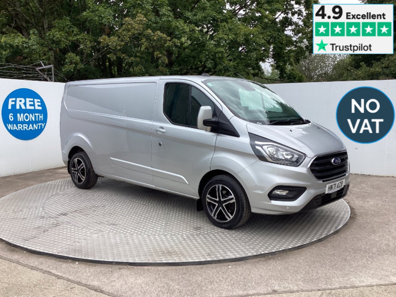 Transit Custom Silver Used 2021 Ford Transit Custom 300 EcoBlue