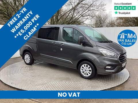 Ford Transit Custom, 320 EcoBlue Limited Crewvan LWB L/R A/C Euro 6 **NO VAT**