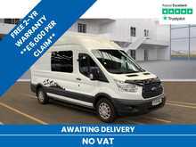 Ford Transit 350 EcoBlue LWB H/R Crewcab A/C Euro 6 **NO VAT** 