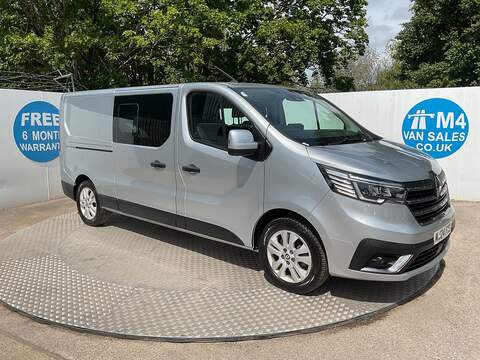 Renault Trafic, dCi Blue LL30 Sport LWB L/R Crewcab  A/C Euro 6
