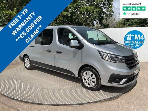 Renault Trafic, dCi Blue LL30 Sport LWB L/R Crewcab  A/C Euro 6