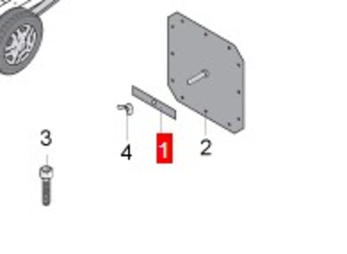 Spare Wheel Carrier plate