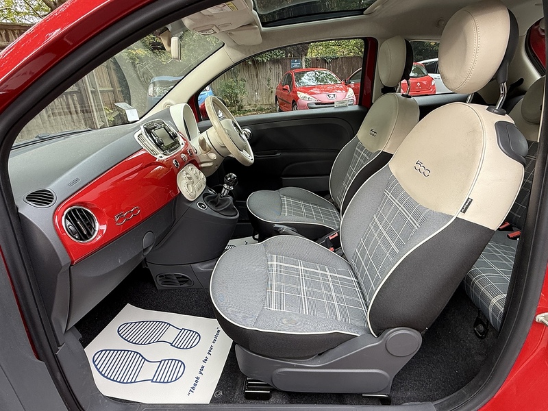 Fiat 500 1.2 Lounge Hatchback 3dr Petrol Manual Euro 6 (s/s) (69 bhp) - U10003246
