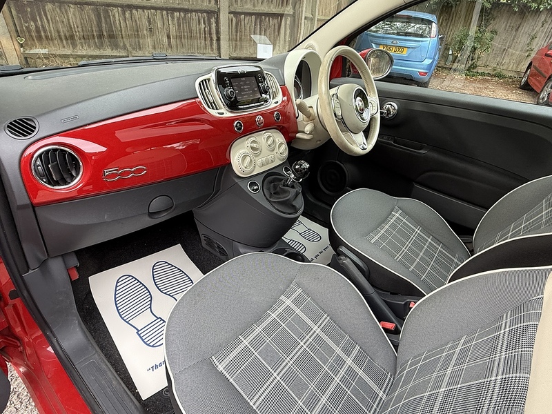 Fiat 500 1.2 Lounge Hatchback 3dr Petrol Manual Euro 6 (s/s) (69 bhp) - U10003246
