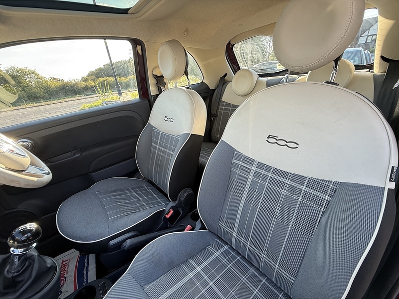 Fiat 500 1.2 Lounge Hatchback 3dr Petrol Manual Euro 6 (s/s) (69 bhp) - U10003331