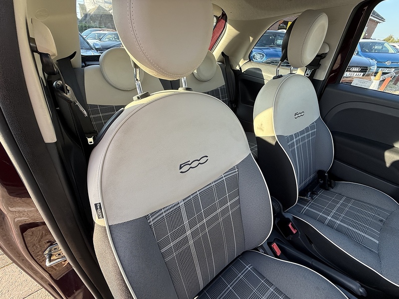 Fiat 500 1.2 Lounge Hatchback 3dr Petrol Manual Euro 6 (s/s) (69 bhp) - U10003331