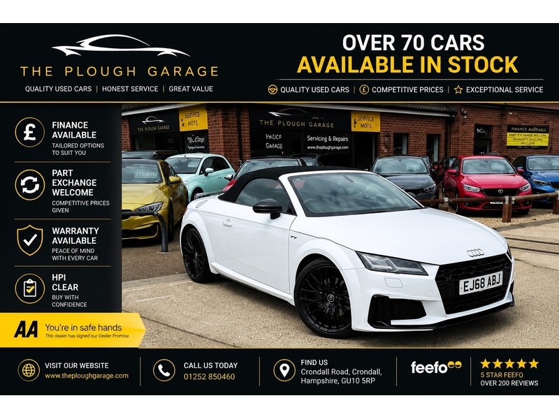 Audi TT 2.0 TFSI 40 Black Edition Roadster 2dr Petrol S Tronic Euro 6 (s/s) (197 ps) - U10003763
