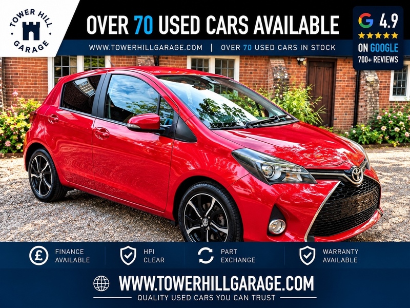 Toyota Yaris 1.33 Dual VVT-i Design Hatchback 5dr Petrol Manual Euro 6 (Safety Sense) (99 ps) - U10003822