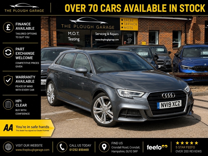 Audi A3 1.5 TFSI CoD 35 S line Sportback 5dr Petrol S Tronic Euro 6 (s/s) (150 ps) - U10004041