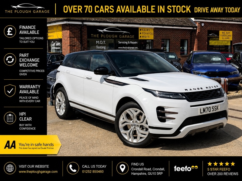 Land Rover Range Rover Evoque 1.5 P300e 12.2kWh R-Dynamic SE SUV 5dr Petrol Plug-in Hybrid Auto 4WD Euro 6 (s/s) (309 ps) - U10004052