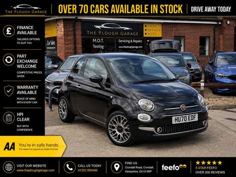 Fiat 500 1.2 Lounge Hatchback 3dr Petrol Manual Euro 6 (s/s) (69 bhp)