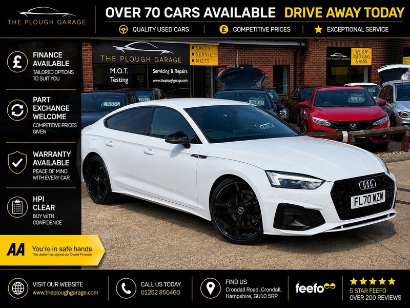 Audi A5 2.0 TFSI 40 Edition 1 Sportback 5dr Petrol S Tronic Euro 6 (s/s) (190 ps) - U10004127