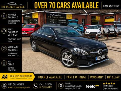 Mercedes-Benz C Class 2.0 TFSI 40 Black Edition Coupe 2dr Petrol S Tronic Euro 6 (s/s) (190 ps)