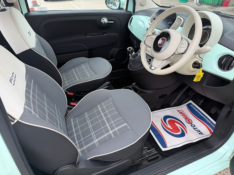 Fiat 500 1.2 Lounge Hatchback 3dr Petrol Manual Euro 6 (s/s) (69 bhp) - U10004166