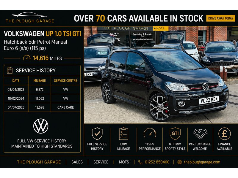 Volkswagen up! 1.0 TSI GTI Hatchback 5dr Petrol Manual Euro 6 (s/s) (115 ps) - U10004197