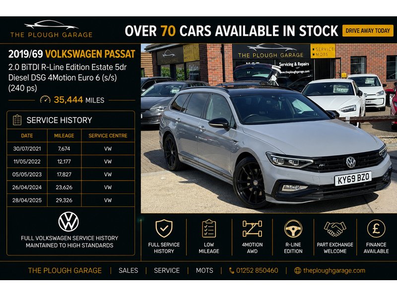 Volkswagen Passat 2.0 BiTDI R-Line Edition Estate 5dr Diesel DSG 4Motion Euro 6 (s/s) (240 ps) - U10004201