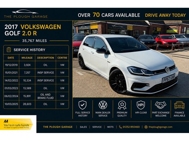 Volkswagen Golf 2.0 TSI R Hatchback 5dr Petrol DSG 4Motion Euro 6 (s/s) (310 ps) - U10004245