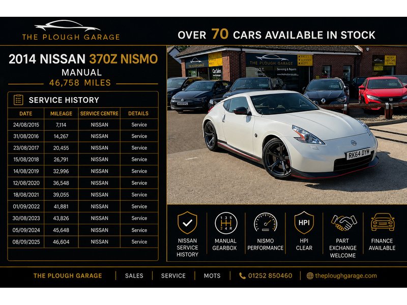Nissan 370 Z 3.7 V6 Nismo Coupe 3dr Petrol Manual Euro 5 (344 ps) - U10004255