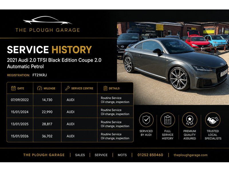 Audi TT TFSI Black Edition Coupe 2.0 Automatic Petrol - U10004292