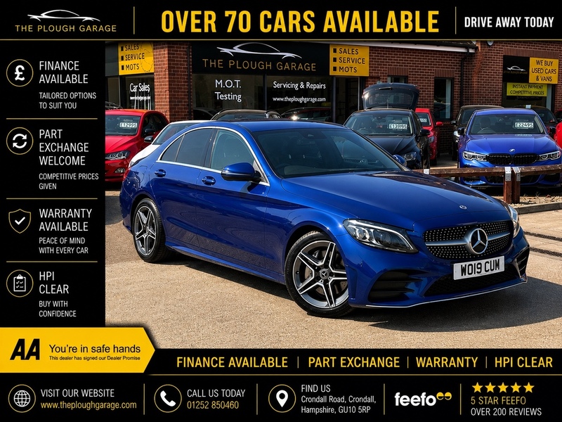 Mercedes-Benz C Class 2.0 C300d AMG Line (Premium) Saloon 4dr Diesel G-Tronic+ Euro 6 (s/s) (245 ps) - U10004326