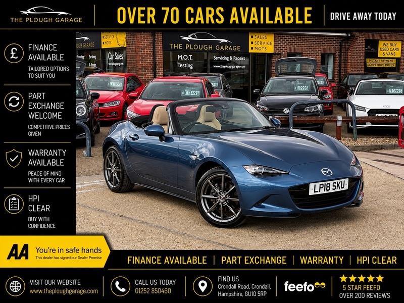 Mazda MX-5 2.0 SKYACTIV-G Sport Nav Convertible 2dr Petrol Manual Euro 6 (160 ps) - U10004336