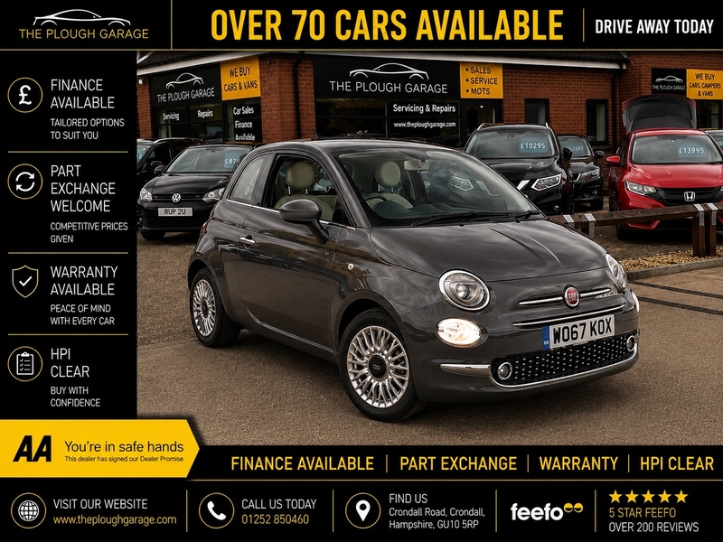 Fiat 500 1.2 Lounge Hatchback 3dr Petrol Manual Euro 6 (s/s) (69 bhp) - U10004371