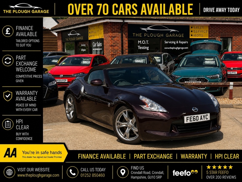 Nissan 370 Z 3.7 V6 GT Convertible 2dr Petrol Auto Euro 5 (328 ps) - U10004393
