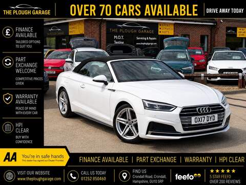 Audi A5 Cabriolet 2.0 TFSI 40 Black Edition Coupe 2dr Petrol S Tronic Euro 6 (s/s) (190 ps)
