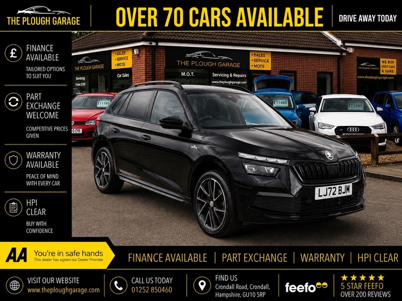 Skoda Kamiq 1.0 TSI Monte Carlo SUV 5dr Petrol DSG Euro 6 (s/s) (110 ps) - U10004463
