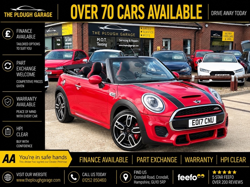 MINI Convertible 2.0 John Cooper Works Convertible 2dr Petrol Auto Euro 6 (s/s) (231 ps) - U10004498