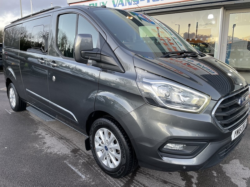 Ford Transit Custom 2.0 320 EcoBlue Limited Crew Van Double Cab 5dr Diesel Manual L2 H1 Euro 6 (6 Seat) (130 ps) - U176