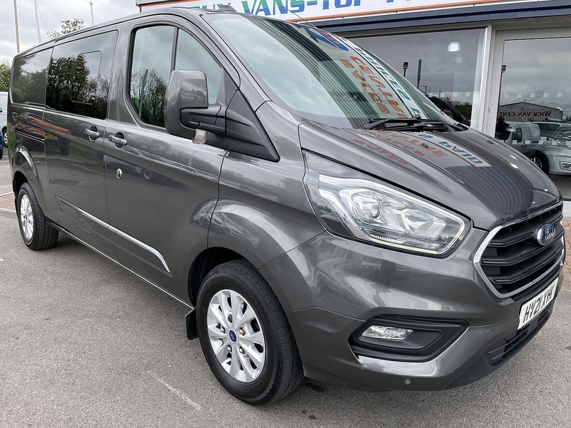 Ford Transit Custom 2.0 320 EcoBlue Limited Crew Van Double Cab 5dr Diesel Manual L2 H1 Euro 6 (s/s) (6 Seat) (130 ps) - U462