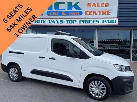 PEUGEOT Partner 1.5 BlueHDi 1000 Professional Standard Panel Van 5dr Diesel Manual SWB Euro 6 (s/s) (100 bhp)