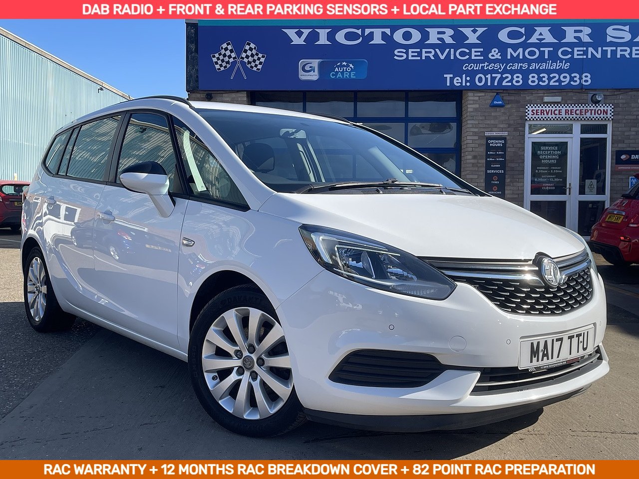 Vauxhall Zafira Tourer Design Mpv 1.4 Manual Petrol