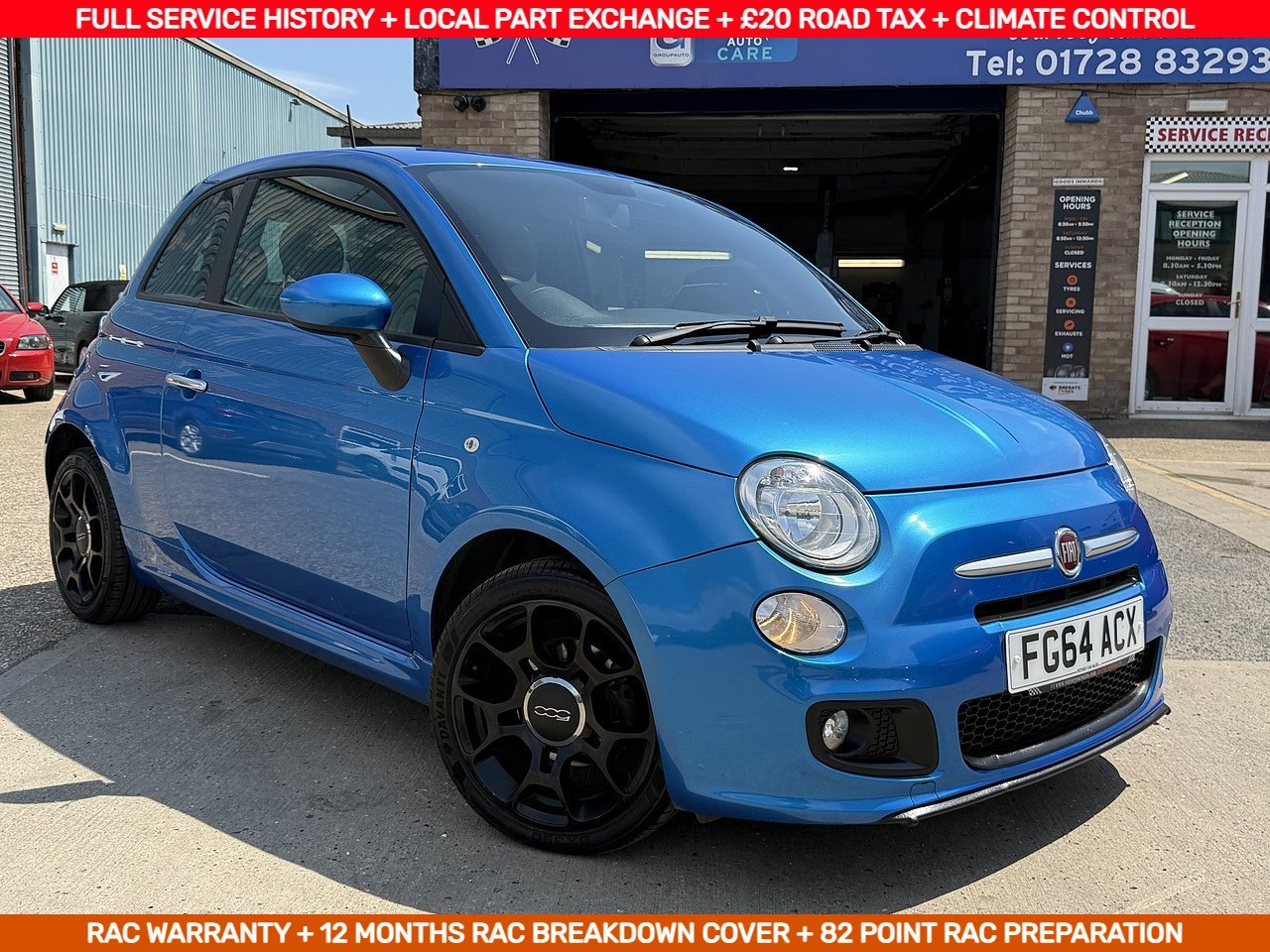 Fiat 0.9 TwinAir S Hatchback 3dr Petrol Manual Euro 6 (s/s) (85 bhp)
