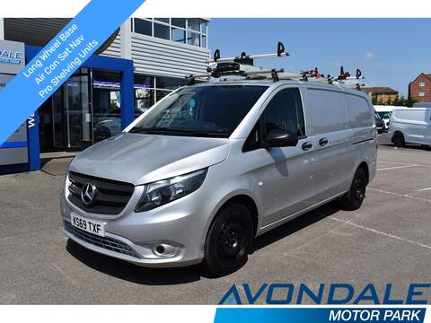 Mercedes-Benz Vito 110 CDI Progressive SILVER EURO 6 SHELVING AC TWIN SIDE DOORS VAN 1.7 5dr Panel Van Manual Diesel