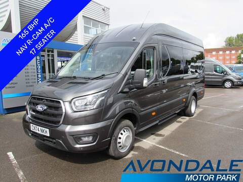 Ford Transit 460 EcoBlue Limited 17 SEATER MINIBUS 165 BHP SAT NAV CAMERA H-SEATS HUGE SPECIFICATION 2.0 5dr 2.0 5dr Minibus Manual Diesel